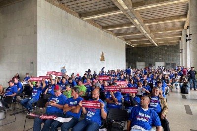 ALMG iniciou a votação em segundo turno do projeto de lei do governador Romeu Zema que autoriza a privatização da Copasa. -  (crédito: Denys Lacerda/EM/D.A Press)