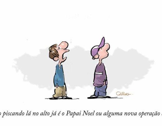 Papai Noel ou PF? -  (crédito: Quinho)