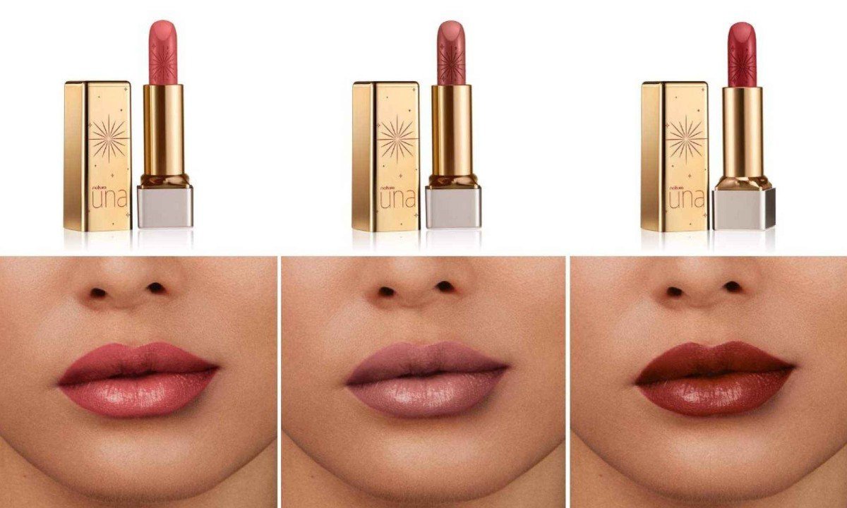 Cores do batom Natura Una Celebrar