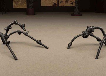 Gilson Plano expõe esculturas de ferro na mostra, que fica em cartaz até fevereiro do ano que vem -  (crédito: Julia Thompson / Divulgação)