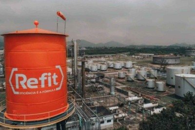 TRF-1 suspende processo da ANP sobre interdição da refinaria da Refit -  (crédito: Platobr Economia)