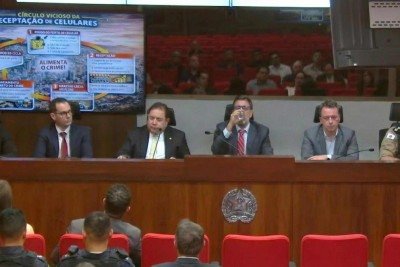 Audiência pública discute receptação de celulares em shopping populares -  (crédito: Reprodução/TV MPMG)