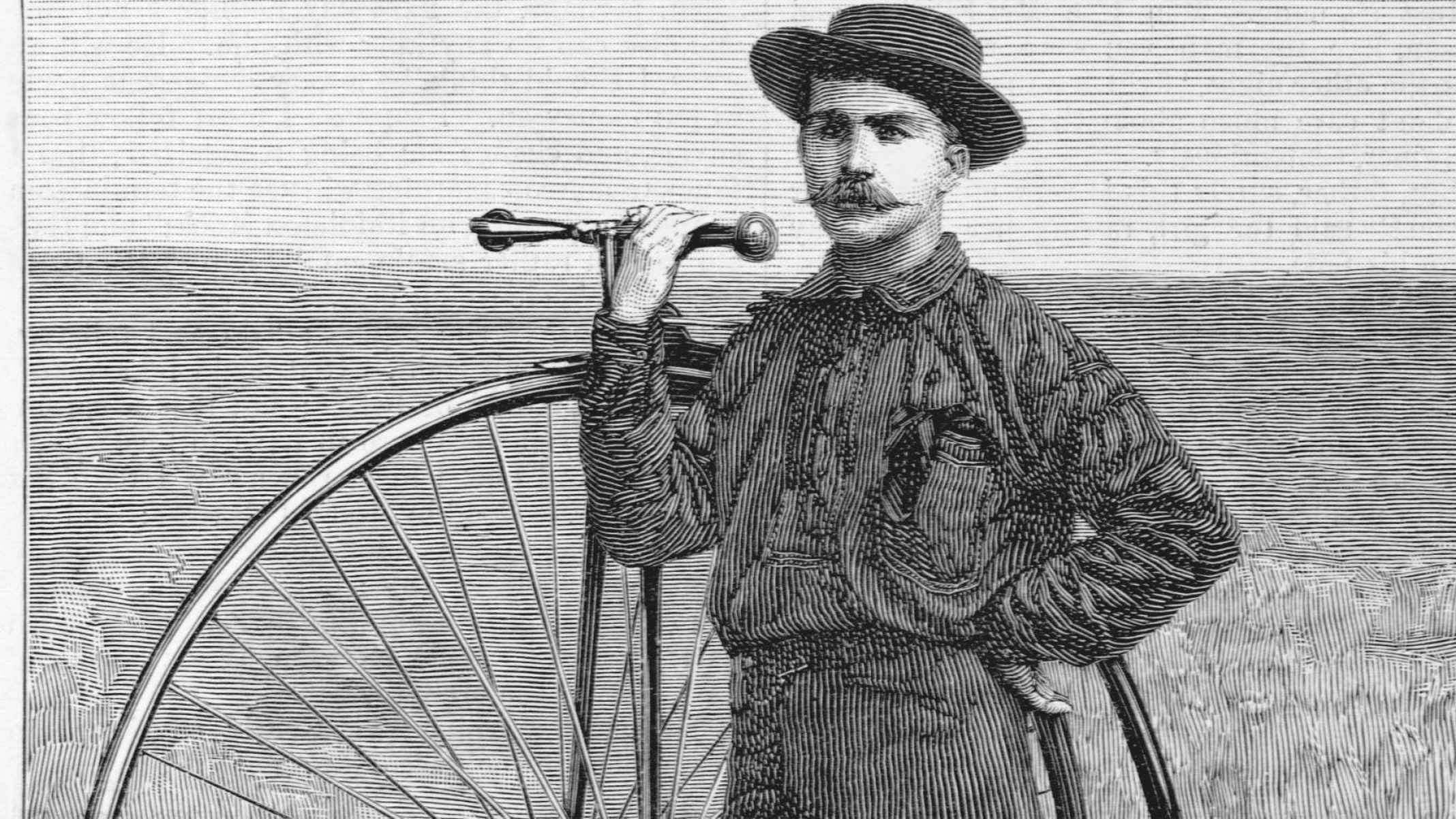 Stevens viajou pelo mundo em uma bicicleta <em>penny-farthing</em> -  (crédito: Prisma/UIG/Getty Images)