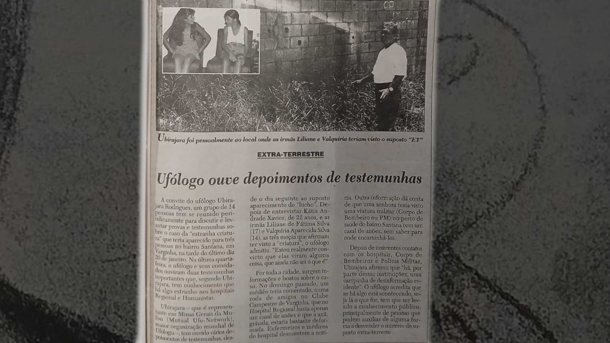 Esta reportagem do Estado de Minas de 2/2/96 foi a primeira sobre o caso | 30 anos do ET de Varginha-Arquivo Estado de Minas