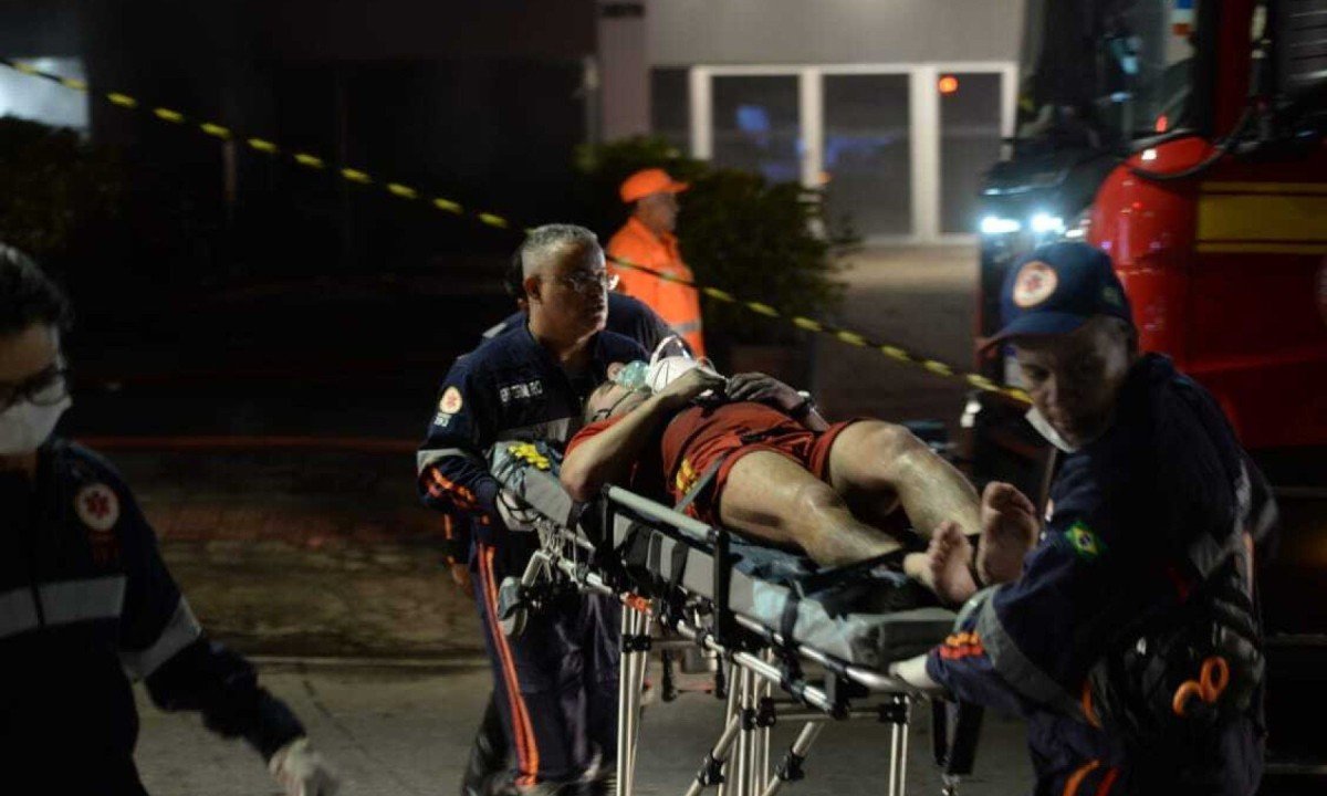 Um combatente precisou ser socorrido pelo Samu após ter 