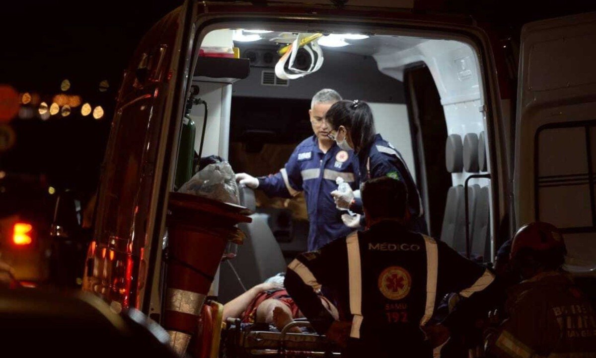 Um combatente precisou ser socorrido pelo Samu após ter 