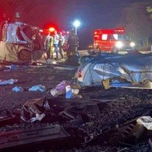 Acidente entre caminhão e micro-ônibus deixa 5 mortos e 4 feridos no RS - Reprodução/Redes Sociais