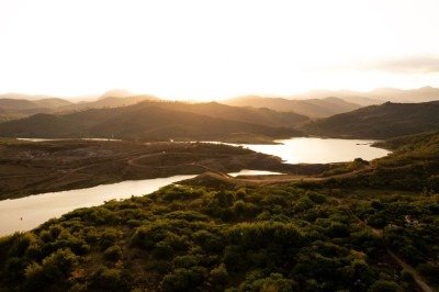 Vista aérea da região de Bento Rodrigues -  (crédito: Douglas Magno/AFP)