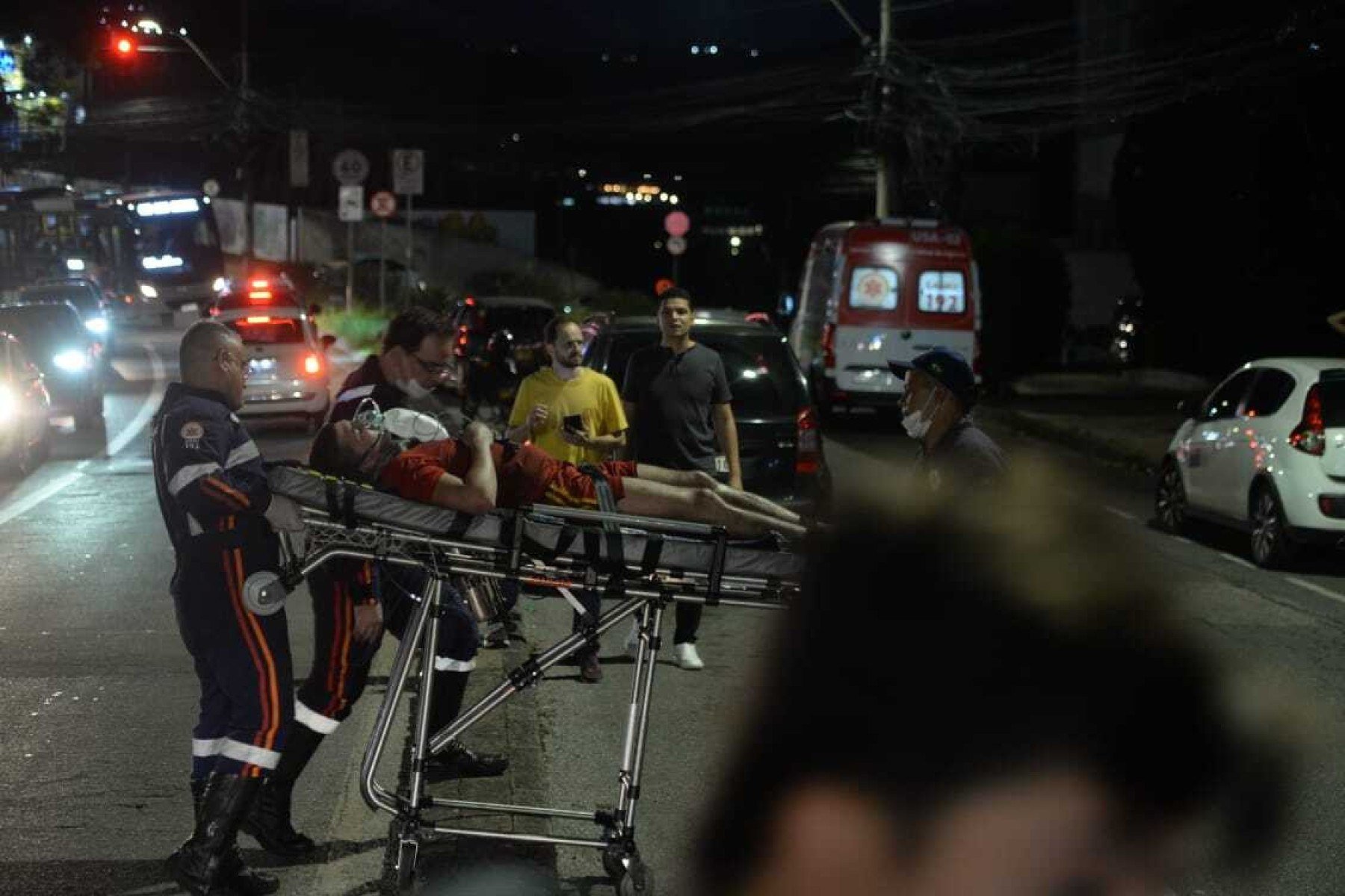 Um combatente precisou ser socorrido pelo Samu após ter 