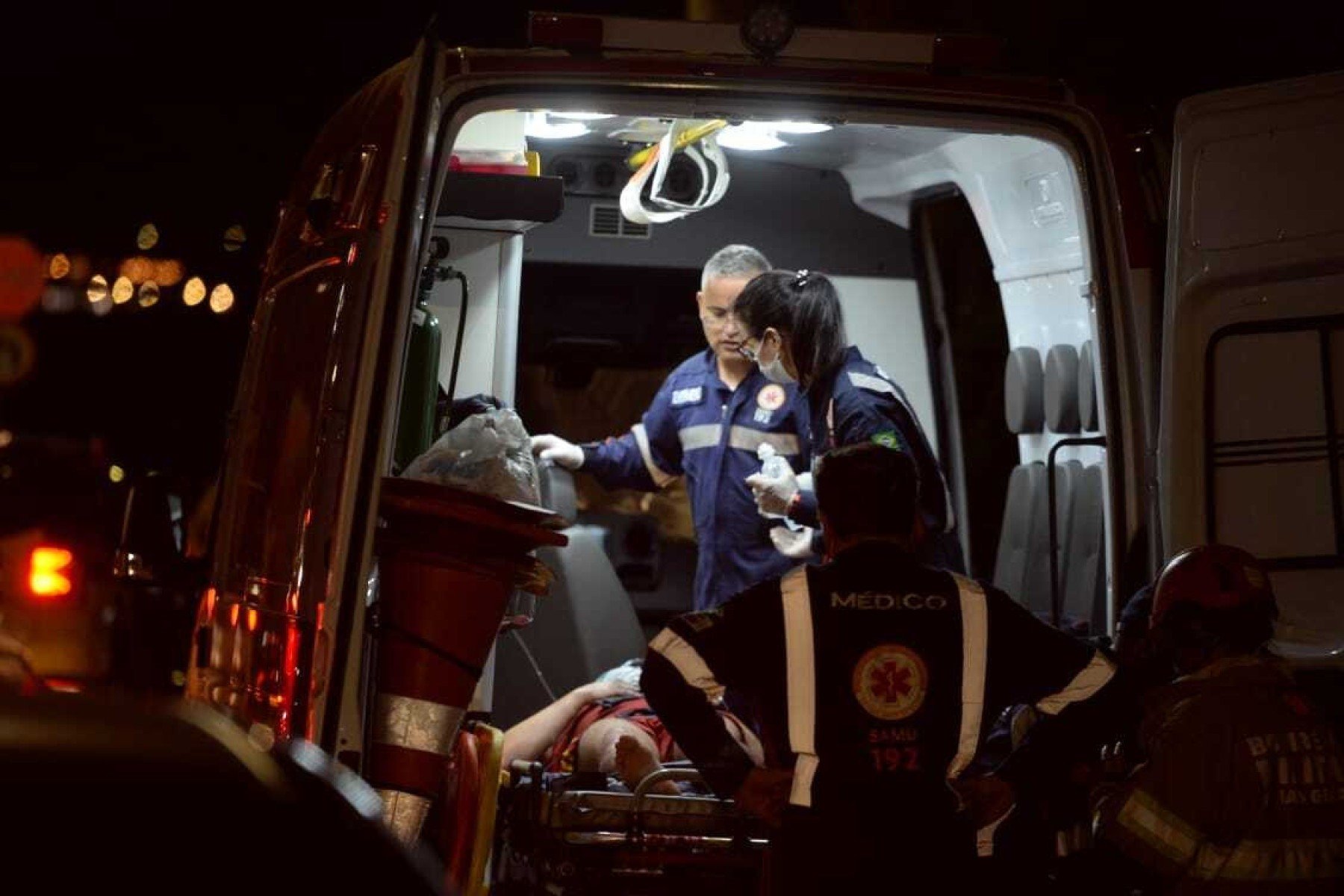 Um combatente precisou ser socorrido pelo Samu após ter 