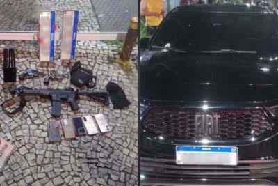 Troca de tiros após perseguição deixa um morto e cinco detidos no Rio -  (crédito: Tupi)