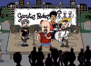 Música 'Papai Noel, velho batuta' foi alvo de inquérito da Polícia Civil, segundo a banda Garotos Podres -  (crédito: Reprodução / YouTube)