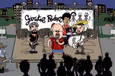 Música 'Papai Noel, velho batuta' foi alvo de inquérito da Polícia Civil, segundo a banda Garotos Podres -  (crédito: Reprodução / YouTube)