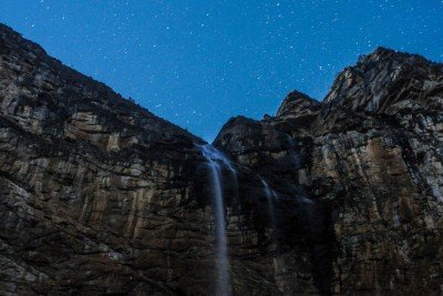 H&aacute; dois anos, o po&ccedil;o da Cachoeira do Tabuleiro foi fechado para visita&ccedil;&atilde;o devido ao risco de deslocamento de rochas -  (crédito: Leandro Couri/EM/D.A Press. Brasil. Conceicao do Mato Dentro - MG - 27/07/2018)