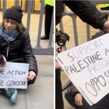 Greta Thunberg é presa em protesto pró-Palestina - Reprodução