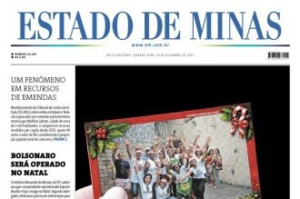 CONFIRA A CAPA DO ESTADO DE MINAS DO DIA 24/12/2025
