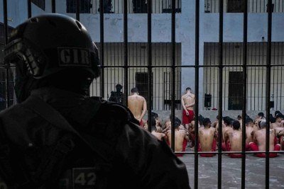 Policiais penais e militares agiram nos presídios mineiros para dissolver a organização de facções criminosas na Operação Dominus -  (crédito: Divulgação/Sejusp)