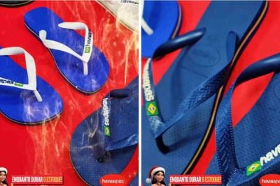 Empresa vendeu todo o estoque de chinelos das Havaianas por R$ 1 -  (crédito: Lojas Guarani / Instagram)