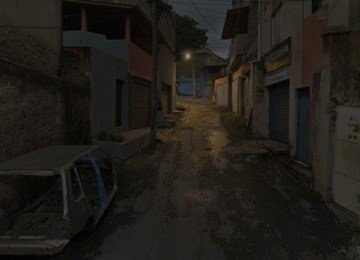 Beco no Buraco Quente onde ocorreu o tiroteio entre facções do crime organizado no complexo de favelas Pedreira Prado Lopes/Vila Senhor dos Passos -  (crédito: Reprodução Google StreetView)