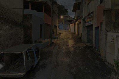 Beco no Buraco Quente onde ocorreu o tiroteio entre facções do crime organizado no complexo de favelas Pedreira Prado Lopes/Vila Senhor dos Passos -  (crédito: Reprodução Google StreetView)