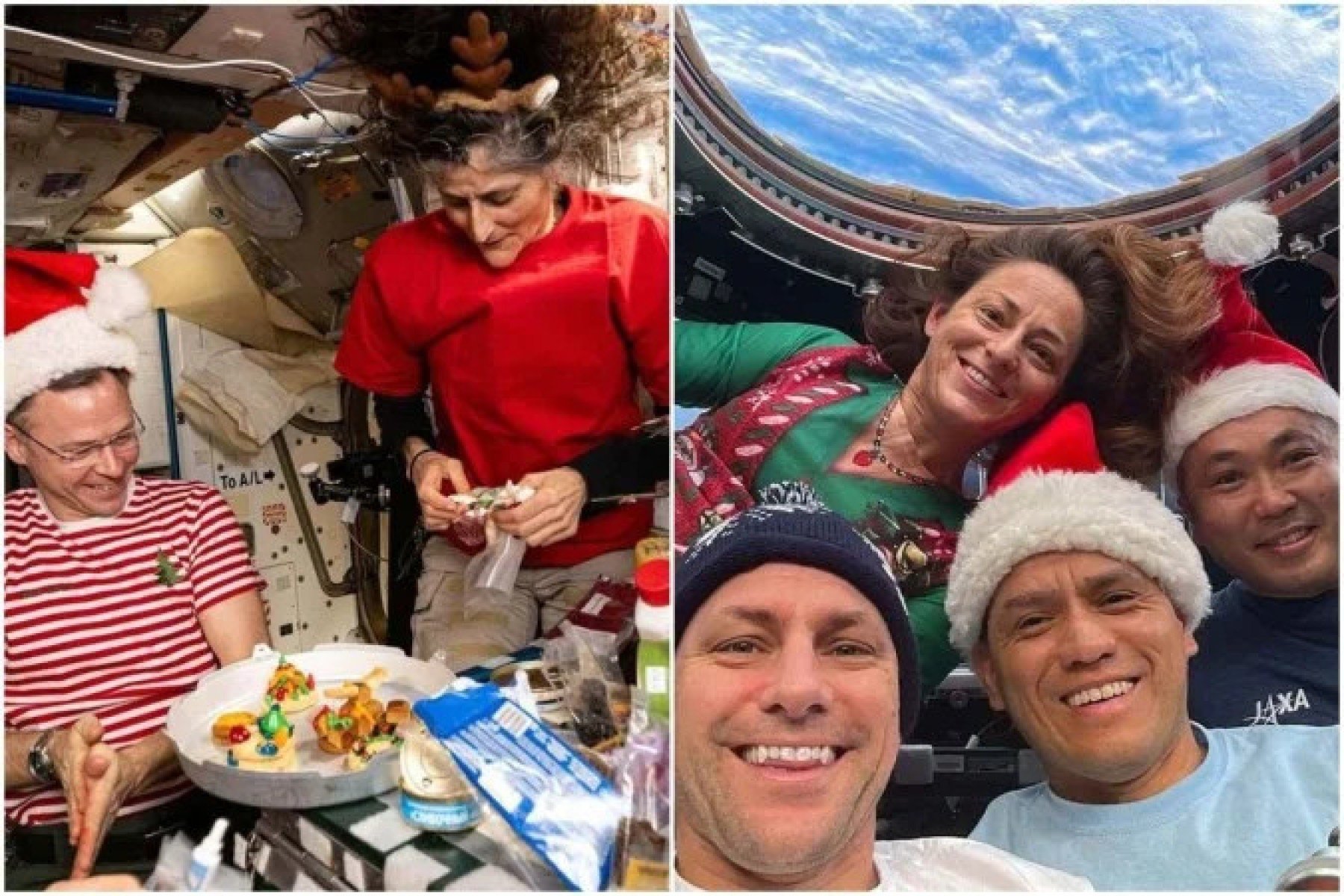 Natal no espaço: Nasa mostra ceia de astronautas em estação espacial -  (crédito: Tupi)