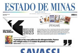 Confira a capa do Estado de Minas do dia 27/12/2025