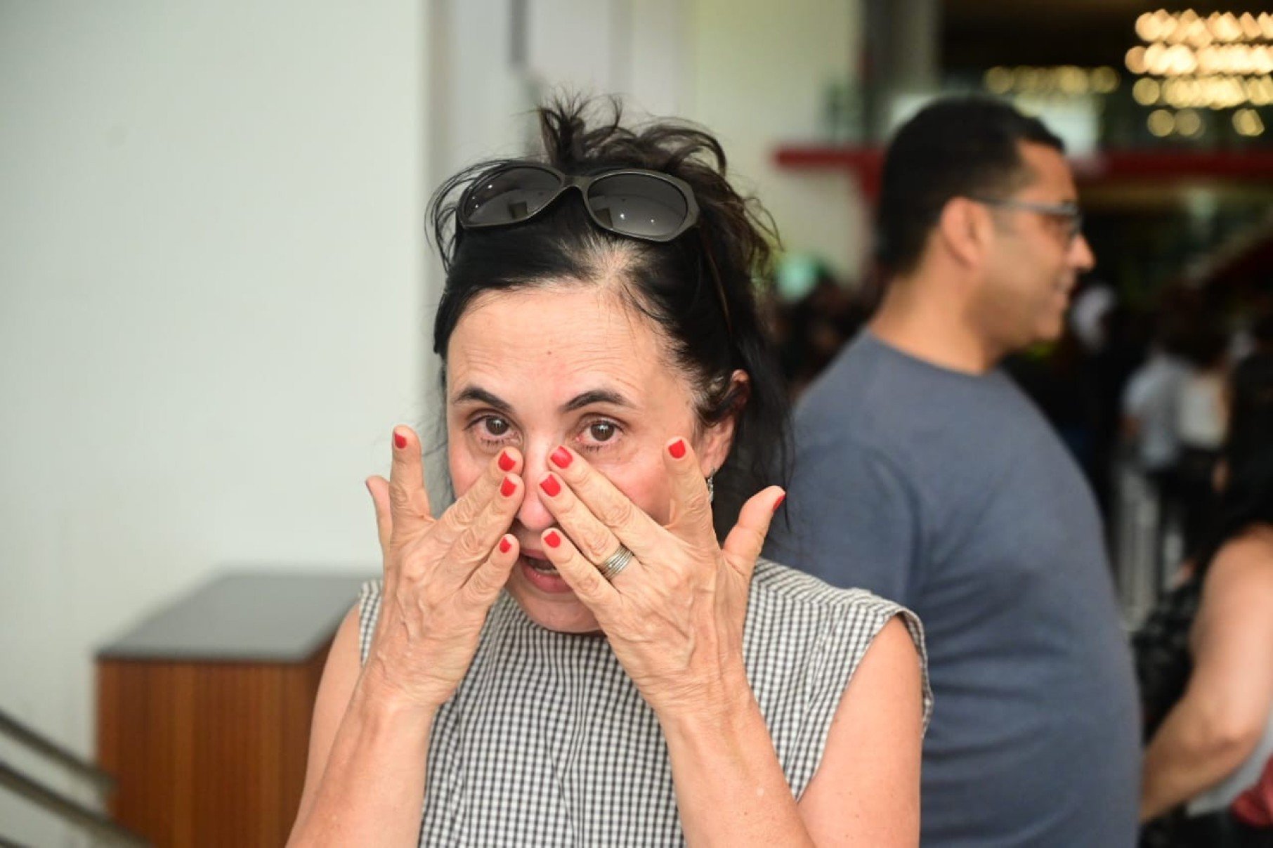 Familiares e amigos se despediram da atriz durante o velório