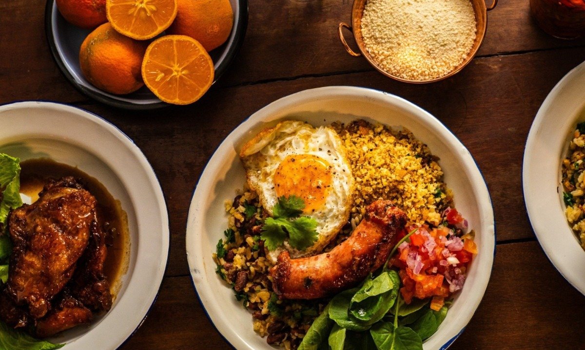 Andu de Dois: os pratos re&uacute;nem ingredientes do Norte do Minas, como feij&atilde;o-andu, manteiga de garrafa e maxixe