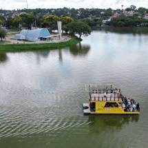 Lagoa da Pampulha: passeio de catamarã é aprovado pelos passageiros - Leandro Couri/EM/D.A Press