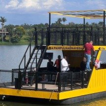 Vídeo: Lagoa da Pampulha tem primeiro passeio de catamarã neste sábado (27) - Edésio Ferreira/EM/D.A Press