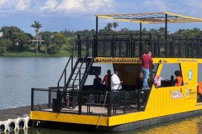 Projeto piloto de navegação da lagoa tem duração de 3 meses e terá 12 passeios gratuitos por semana
 -  (crédito: Edésio Ferreira/EM/D.A Press)