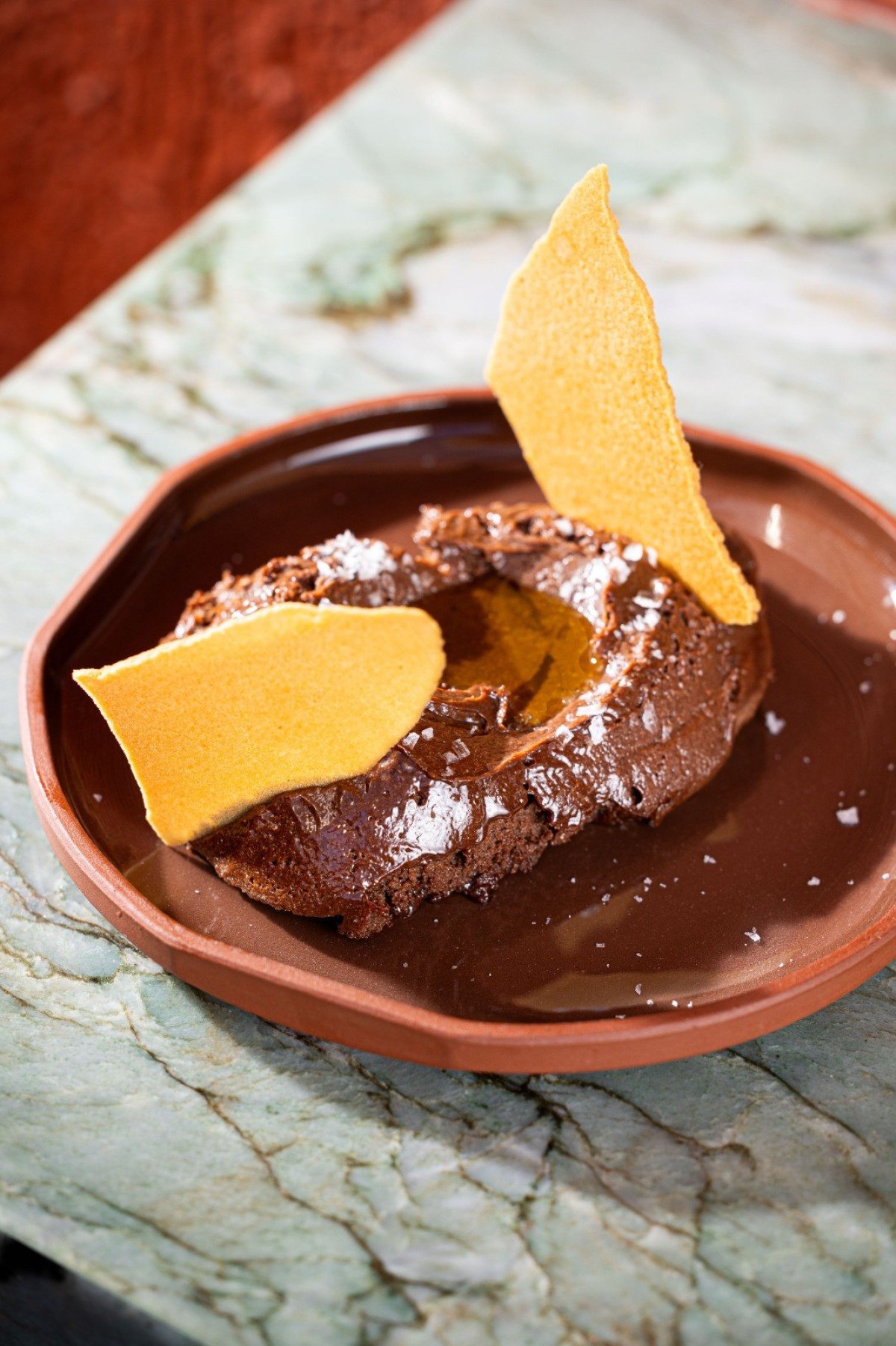 Casa Azeite: o azeite aparece em todo o card&aacute;pio, inclusive na mousse de chocolate amargo com crocante de mel