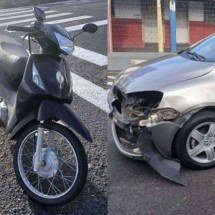 MG: acidente entre motoneta e carro mata mulher; motorista é procurada  - Divulgação/Polícia Militar