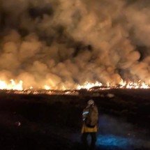 Provocado por raios, incêndio no Parque da Serra do Cipó é controlado - Reprodu&ccedil;&atilde;o ICMBio/Brigada Volunt&aacute;ria Cip&oacute;