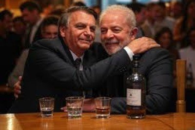 Imagens de Bolsonaro e Lula geradas por IA viralizam no X e aumentam o alerta para riscos de desinformação -  (crédito: Reprodução X de imagem gerada por IA)
