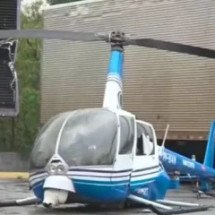 Helicóptero da Band faz pouso de emergência em Guarulhos - Reprodu&ccedil;&atilde;o redes sociais