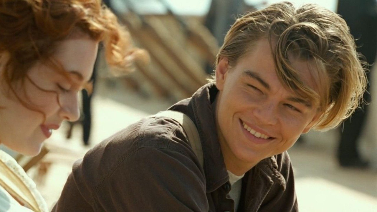 Leonardo DiCaprio, no papel de Jack Dawson em "Titanic", filme que o lan&ccedil;ou ao estrelato e marcou o in&iacute;cio de sua carreira. -  (crédito: Reprodu&ccedil;&atilde;o/ 'Titanic')