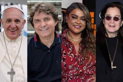 Papa Francisco, Lô Borges, Preta Gil e Ozzy Osbourne estão entre as personalidades que nos deixaram em 2025 -  (crédito: AFP/ Reprodução)