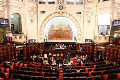 Sessão plenária na Assembleia Legislativa do Rio de Janeiro; imagem meramente ilustrativa -  (crédito: Alerj/Divulgação)