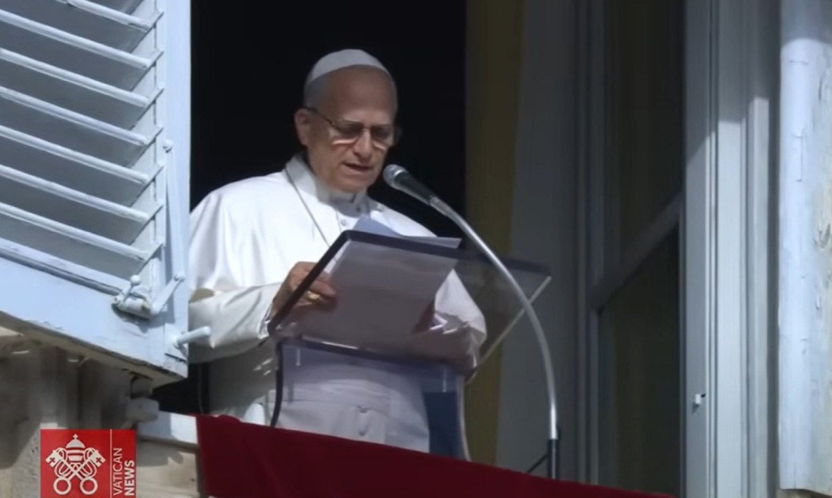 No Angelus da Solenidade de Maria Santíssima Mãe de Deus, o Papa convida a começar o novo ano com um coração convertido -  (crédito: Vatican News/Reprodução)