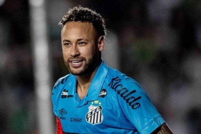 Neymar busca vaga na Seleção Brasileira para a Copa do Mundo de 2026 -  (crédito: Léo Piva/ Santos FC.)