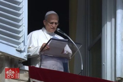 No Angelus da Solenidade de Maria Santíssima Mãe de Deus, o Papa convida a começar o novo ano com um coração convertido -  (crédito: Vatican News/Reprodução)