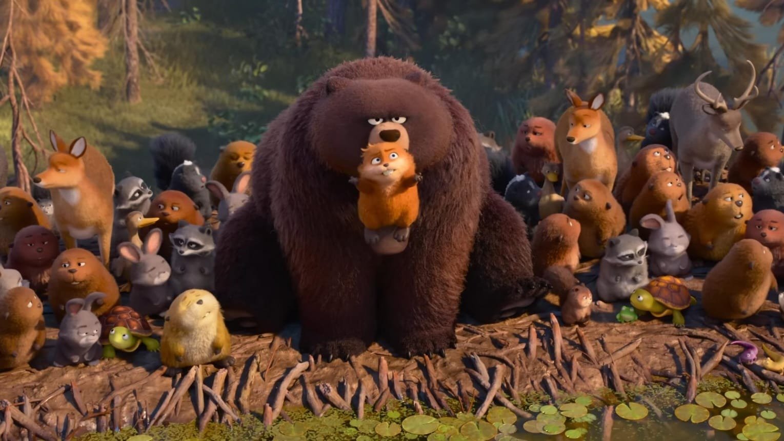 "Cara de Um, Focinho de Outro" gira em torno de Mabel, uma garota que transfere sua consci&ecirc;ncia para um castor rob&oacute;tico -  (crédito: Pixar/divulga&ccedil;&atilde;o)