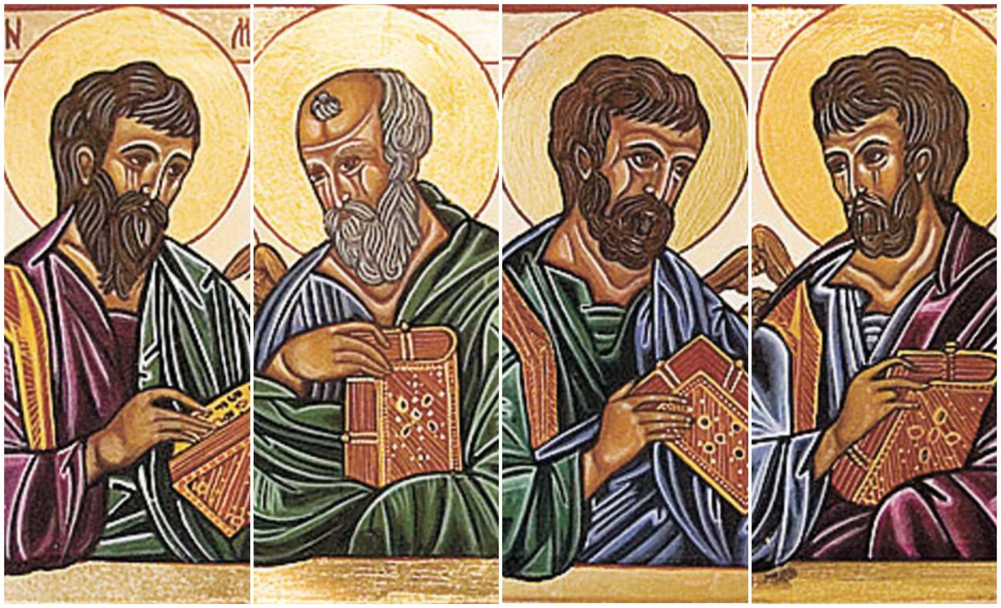 S&atilde;o Mateus, S&atilde;o Jo&atilde;o, S&atilde;o Marcos e S&atilde;o Lucas: os quatro evangelistas