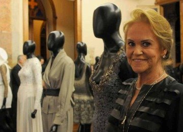 Sheila dos Mares Guia na abertura da exposi&ccedil;&atilde;o "Grupo Mineiro de Moda: A vanguarda dos anos 80", realizada em 2015, em Belo Horizonte -  (crédito: T&uacute;lio Santos/EM/D.A Press/31/8/15)