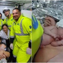 Após o parto, a mãe, Camille Alcântara de Avila Lima, e o bebê foram encaminhados à Maternidade Odete Valadares, em Belo Horizonte -  (crédito: EPR Via Mineira)