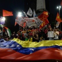 BH: Manifestantes protestam contra intervenção dos EUA na Venezuela - T&uacute;lio Santos/EM/D.A.Press