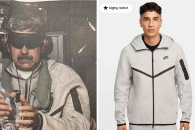 Look de Maduro disparou nas buscas na internet -  (crédito: Donald Trump / Truth Social / Nike / reprodução)