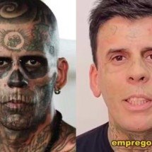 Transformação radical: Homem mais tatuado do Brasil vira religioso e tira tatuagens - Montagem/Arquivo Pessoal