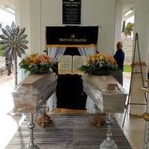 Sepultados os corpos de outras duas vítimas da chacina em Santa Catarina - Imagem cedida ao ESTADO DE MINAS